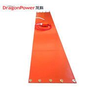 Tapis chauffant en silicone étanche pour base de conteneur IBC, pour une distribution uniforme de la chaleur lors du stockage en vrac d'huiles alimentaires