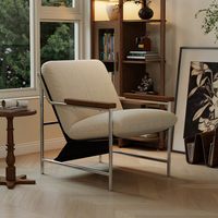 Fauteuil de salon confortable de style rétro, fauteuil individuel pour le salon, meubles de maison