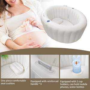 Lavabo de ducha inflable de PVC grueso <span class=keywords><strong>para</strong></span> uso doméstico, bañera de entrega plegable adecuada <span class=keywords><strong>para</strong></span> mujeres <span class=keywords><strong>embarazadas</strong></span> y bebés - Product Image 4