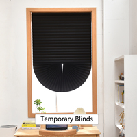 Stores de fenêtre en tissu personnalisables Stores de fenêtre plissés temporaires en papier pour appartements de location