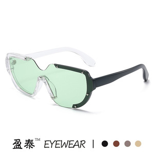 Eyewear Oversized <b>Frame</b> Sunglasses UV400 PC Unisex Fashion Sunshades - Product Image 3