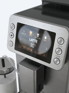 เครื่องชงกาแฟเอสเพรสโซ่กึ่งอัตโนมัติ CM03-A สมาร์ทดิจิตอลโฮมมิลค์จั๊ก แบบหม้อต้มคู่ พร้อมเมนูสีสันสดใส ระบบไอน้ำ ความจุ 40 ออนซ์ พร้อมเครื่องบดในตัว - Product Image 4