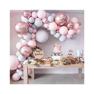 Happy Birthday Macaron latex balloon set kit party supplies decoration balloon chain combination custom wholesale