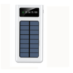 Banque d'énergie <span class=keywords><strong>solaire</strong></span> avec logo personnalisé OEM pour téléphone 10000mah Powerbank portable Charge rapide Powerbank avec lampe de poche 4 câbles - Product Image 5