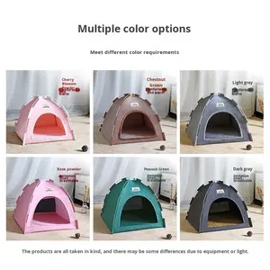 Tenda Hewan Peliharaan Zephyr Cross-Border Empat Musim, Alas Pendingin Musim Panas untuk Kucing dan Anjing, Kain Lipat Bernapas untuk Luar Ruangan, Tipe Tanpa Perakitan - Product Image 4