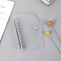 Carnet à 6 anneaux en PVC à paillettes sèches imprimé sur mesure, cadeaux pour filles, étudiants, Noël, promotionnel, couverture de carnet rechargeable
