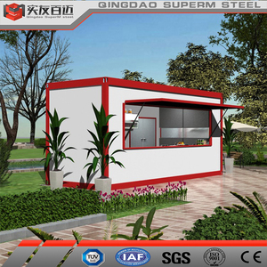 Contenedor móvil de estructura de acero de instalación rápida, diseño económico, tienda al por menor para barra de café - Product Image 2