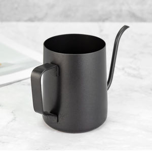 Tetera <span class=keywords><strong>de</strong></span> cuello <span class=keywords><strong>de</strong></span> cisne <span class=keywords><strong>de</strong></span> acero inoxidable con logotipo personalizado, 250/350/600ml, mango metálico, para preparar café espresso y goteo - Product Image 3