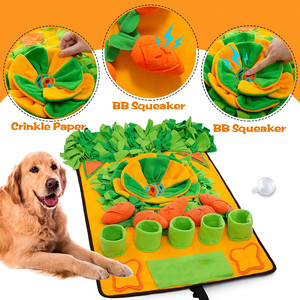 Tapete De Tabaco Custom Washable Pet Snuffle Feeding Mat 31x19inch Polyester for Dogs Foraging Skills Interactive <b>Puzzle</b> <b>Game</b> - Product Image 4