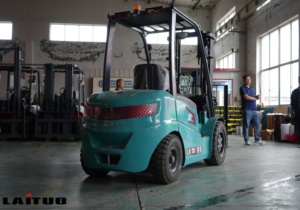 Apilador Eléctrico Industrial de 3 Toneladas, Sistema de Frenado Automático de 3 m, Batería de Iones de Litio, Montacargas Eléctrico de Dos Etapas - Product Image 4