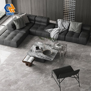 Sinray 750x1500mm Carrelage mural et de sol en pierre frittée moderne, pleine masse, antibactérien, antidérapant, résistant à l'usure, brillant, zéro absorption d'eau - Product Image 6