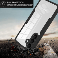 Coques de téléphone portable avec protection d'écran intégrée pour Samsung Galaxy A17 A07 A27 A57 A16 A06 A36 A56 A15 S26 Ultra, coque transparente