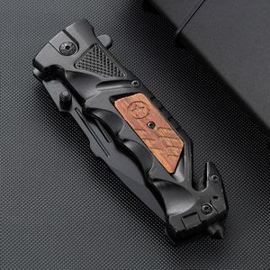Cuchillo Plegable de Bolsillo de Alta Calidad OEM Personalizado al por Mayor con Mango de Madera y Hoja de Acero para Camping, Supervivencia, Caza y Actividades al Aire Libre - Product Image 5