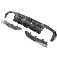 Diffuseur arrière universel en fibre de carbone léger de style S1 pour BMW Série 4 G22 G26 2020 et plus
