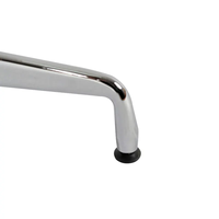 Pieds de table extérieurs en alliage d'aluminium moulé sous pression à quatre branches croisées pour hôpitaux, salons et chambres