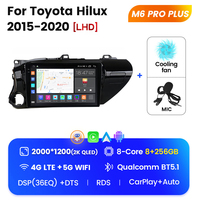 Sistema de Audio Multimedia para Automóvil MEKEDE M6 PRO Android 12 QLED para Toyota Hilux 2015 2020
