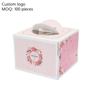 Caja de papel para manualidades, embalaje de comida, 4 pulgadas, 6 pulgadas, 8 pulgadas - Product Image 1