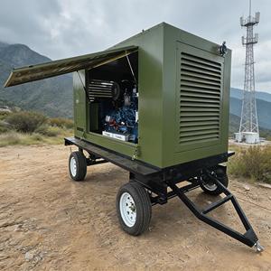 เครื่องกำเนิดไฟฟ้าดีเซลแบบเคลื่อนที่ติดตั้งบนรถพ่วง ขนาด 9KW 20kW 30kW แบบเงียบ สำหรับไซต์ก่อสร้าง - Product Image 4