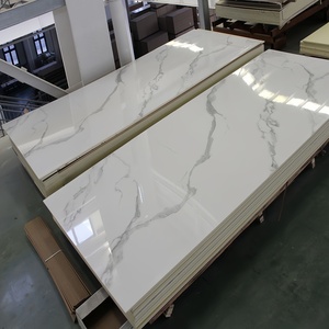 Panel de Pared de PVC con Aspecto de Mármol, Panel de Pared de PVC con Protección UV de 2.5 mm, Tablero 3D para Decoración de Paredes Interiores - Product Image 4