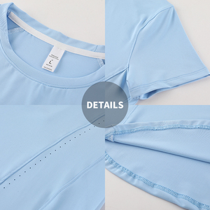 T-Shirt Gym Jerseys Fitness Trainer Running Female Tshirts Breathable Sportswear <strong>Class</strong> Service Quick Dry Women'S Tee-Shirt 2132 - Product Image 5