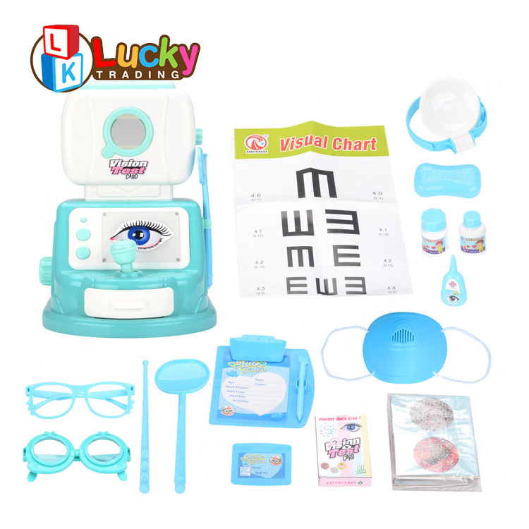 Детское имитационное медицинское оборудование со звуком и светом, врач, игра для ролевых игр, набор игрушек для офтальмологии