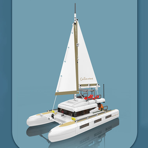 Mould King 10217 890PCS Serie de Barcos Catamarán <span class=keywords><strong>Velero</strong></span> Modelo de Barco de Juguete Bloques de Construcción Modelo Técnico Regalo Festivo - Product Image 4