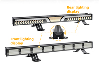 Barre lumineuse LED double face 1008 à défilement et clignotement pour véhicules d'urgence, pick-up et SUV