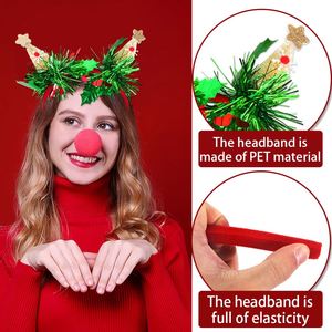 <b>Mini</b> <b>Christmas</b> <b>Tree</b> Headband Star Hair Hoop Festive Party Decor Novelty Costume Headwear - Product Image 2