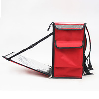 Sac à dos personnalisé imperméable et isolant pour bicyclette pliante moto commerciale livraison de nourriture pizza