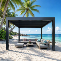 Pergola Bioclimatique Moderne en Aluminium à Lames Orientables et Gazebo de Jardin 2025 – Grande Vente, Tailles Personnalisables