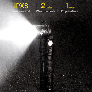 Đèn Pin LED cầm tay có thể uốn cong 90 ° với Nắp đuôi từ tính IP68 đa năng chống nước cho công việc bảo trì và cắm trại - Product Image 4