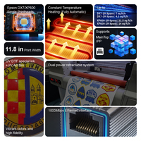 Imprimante UV Hongcai A3 XP600, machine DTF imprimable UV TPU pour la solution d'impression de badges textiles UV à paillettes argentées
