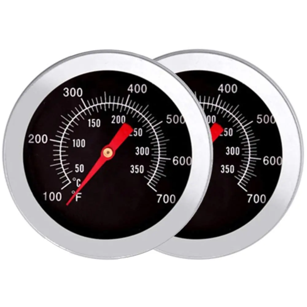 バーベキューチャコールスモーカーガスグリル温度計、華氏と熱を備えたグリル温度計 (100-700F)