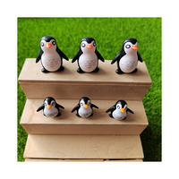 Figurine en résine pingouin miniature en plastique pour jardin féerique mousse terrariums maison de poupée décoration