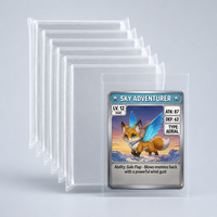 Porte-cartes magnétique 55PT, étui protecteur en PP ultra transparent sans acide, coins diamantés pour cartes à collectionner