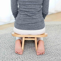 Banc de méditation de yoga pliant tabouret à genoux en bois chaise à genoux de méditation zen