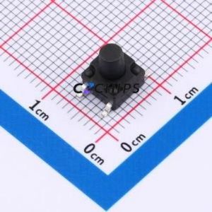 TS017A-TBY1FH7.5 Tactile Switch SMD-4P,6.2x6.2mm Switch Single Pole Single Throw Round Button 2.5N Vertical Mount - Product Image 1