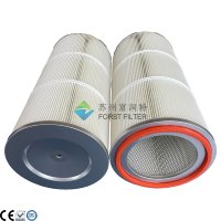 Capuchon d'extrémité en acier inoxydable pour traitement des métaux, couvercle anti-poussière industriel en acier inoxydable, cartouche filtrante cylindrique en polyester