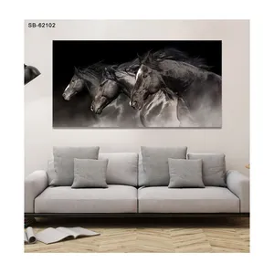 Cina grande fabbrica buon prezzo animale cavallo pittura Wall Art pittura acrilica senza cornice per la decorazione domestica