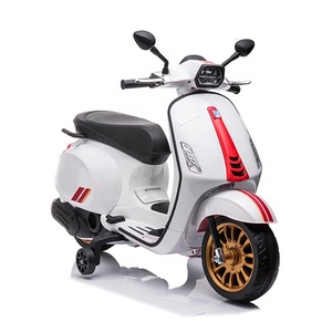Motocicleta <span class=keywords><strong>Vespa</strong></span> Eléctrica con Licencia Oficial, Juguete para Niños, Auto Recargable para Niños de 10 Años - Product Image 3