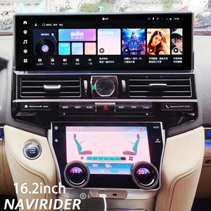 Multimedia Radio for Land Cruiser LC200 2007-2022 16.2Inch Android 14 LCD AC Panel QLED Screen Fast Charge Dashboard Mount - Product Image 1