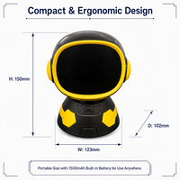 Réveil intelligent IA haut de gamme avec écran tactile, station météo et prévisions 3 jours, batterie 1500 mAh, fourniture directe usine 27Y