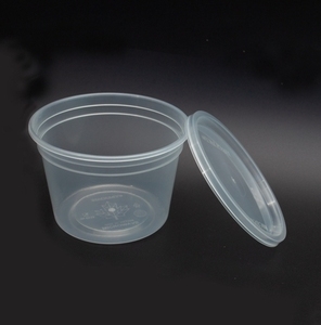 Microwavable Disposable PP <b>Plastic</b> Deli Cups with Airtight <b>Lids</b> Freezer Safe Food Storage Portion Sauce Cups Bulk - Product Image 3