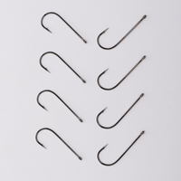 Hameçon à poisson à longue tige micro-barbelé en acier à haute teneur en carbone recouvert de PTFE TUOTUO pour la pêche à la traîne LS-1223F
