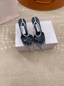 Zapatos de Tacón Alto Jimmy de Alta Calidad con Cadena de Diamantes en el Tobillo, Malla Transpirable que se Ajusta Perfectamente al Arco del Pie - Product Image 1