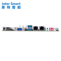 Placa Base I3HGP Core I3 de Tercera Generación, Procesador I3-3217U, CPU, Memoria DDR3 de 4 GB, SSD MSATA de 128 GB, 1 HDMI, VGA, LVDS, Placa Base Delgada ITX