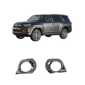 กรอบไฟตัดหมอกโครเมียมสำหรับรถยนต์โตโยต้า 4Runner รุ่น US ปี 2010-2013 รหัสอะไหล่ 52128-35060/70 52127-35070/80 แบบยึดด้วยสกรู - Product Image 3