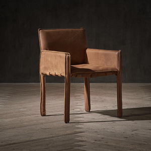Sedia da <span class=keywords><strong>soggiorno</strong></span> personalizzabile geometrica Wabi-Sabi sedia <span class=keywords><strong>in</strong></span> vera pelle retrò <span class=keywords><strong>legno</strong></span> per uso <span class=keywords><strong>soggiorno</strong></span> - Product Image 2