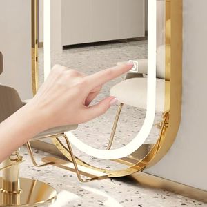 <span class=keywords><strong>Espejo</strong></span> de pie o de pared grande <span class=keywords><strong>con</strong></span> pantalla táctil inteligente, luz LED y ajuste de brillo, ideal para vestidor. - Product Image 6