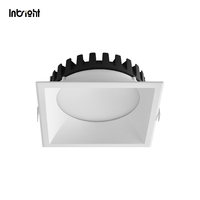 Plafonnier encastré en aluminium SAA 20W, spots LED carrés pour projets hôteliers
